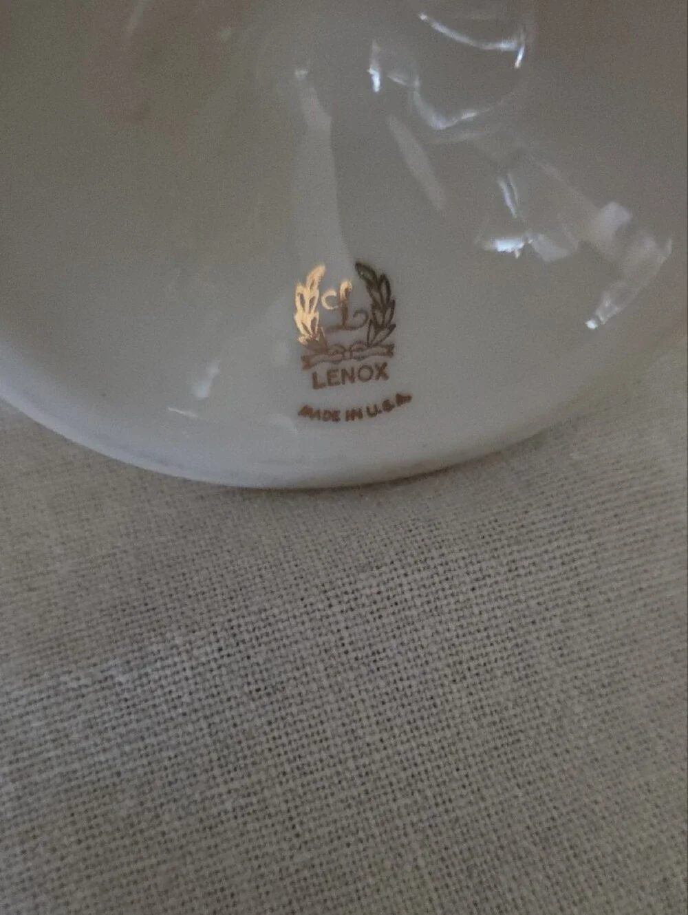 Lenox Cream Tall Bud Vase with Floral Relief - About 11 Inches tall